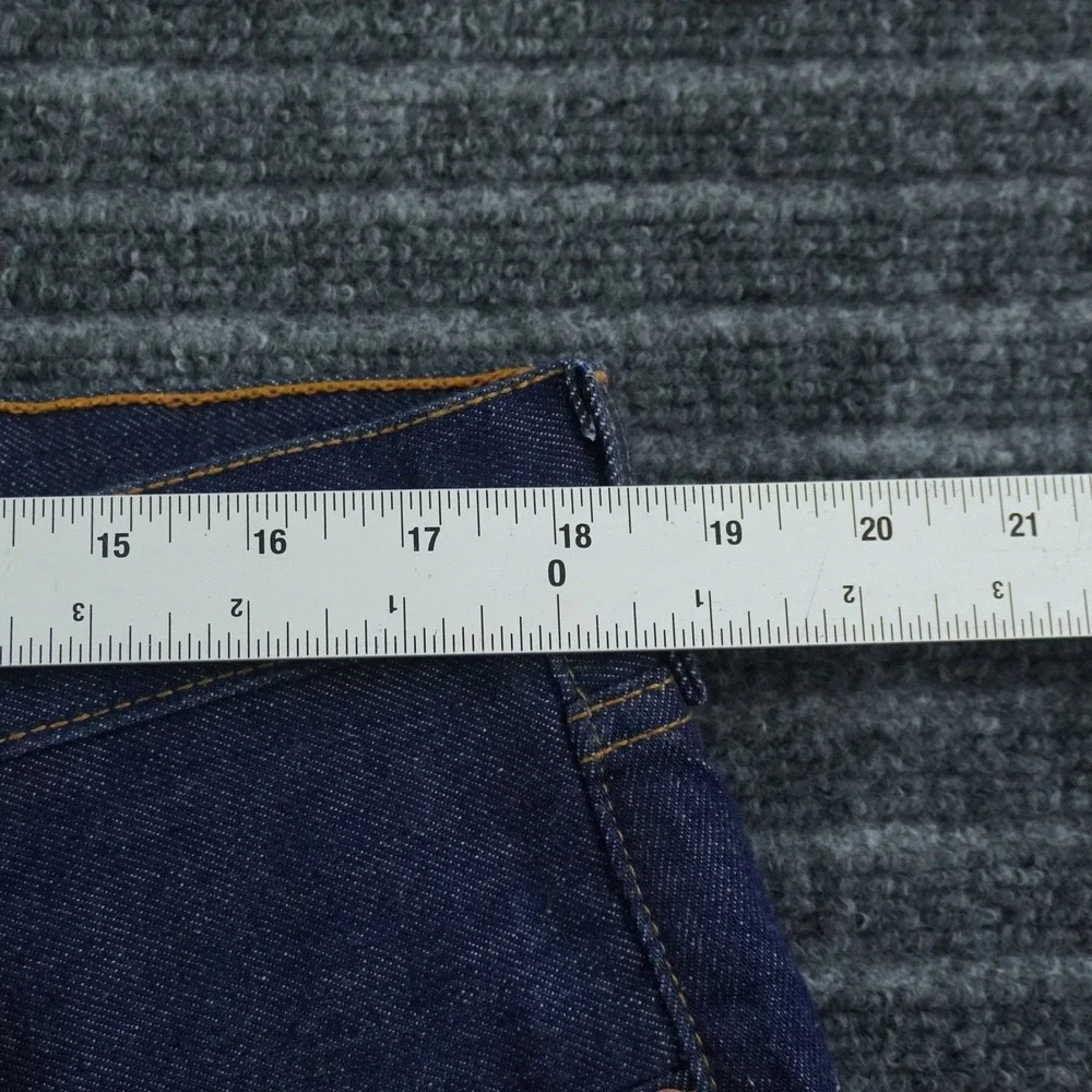 Vintage Levi's 501xx Jeans 40x30 Never Washed Dark Indigo Blue Button Fly Denim